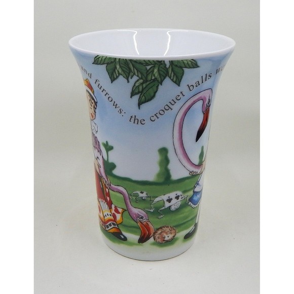Paul Cardew Cafe "Alice In Wonderland" Queen of Hearts & Alice Tall Coffee Mug - Picture 2 of 9